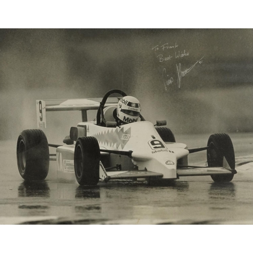 3119 - Motor racing interest signed photographic display inscribed To Frank, Best Wishes Piers Hunnisett, m... 