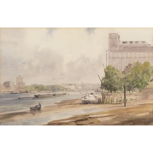 3191 - Ashton Cannell - Harrods Depository London, Modern British watercolour, mounted, framed and glazed, ... 