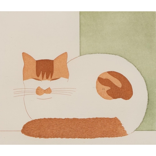 3266 - Martin Laman 1982 - Double Act, Sally and Catnap, three pencil signed etchings in colour, each limit... 