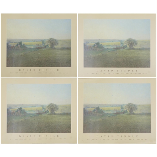 3233 - Four David Tindle Fischer Fine Art art posters published by The Poster Shop, each 72cm x 62cm