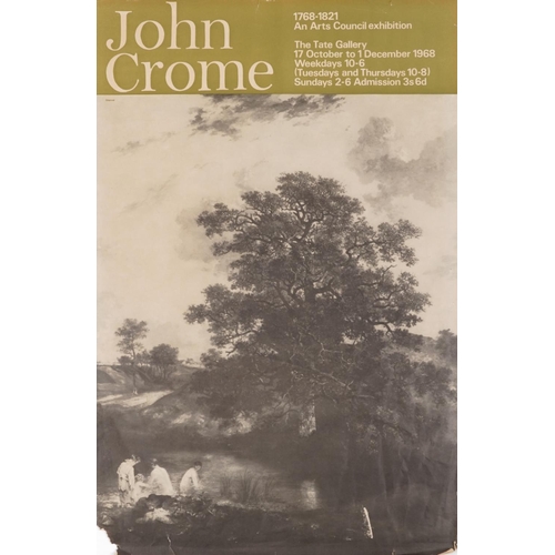 3230 - Four art posters relating to 19th century artists comprising John Crome The Tate Gallery 17th Octobe... 