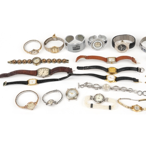 2544 - Vintage and later ladies wristwatches including Bruford Eastbourne, Loris, Vertex and Limit