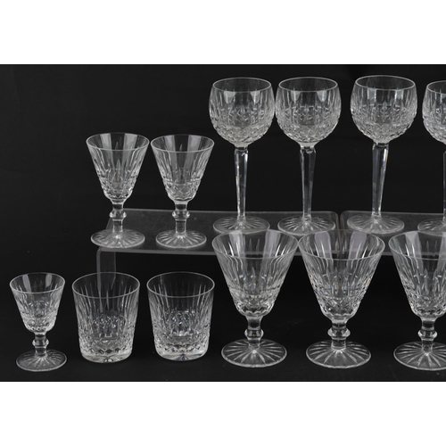 1314 - Waterford crystal glasses including four hock glasses and water glasses, the largest 8.5cm high