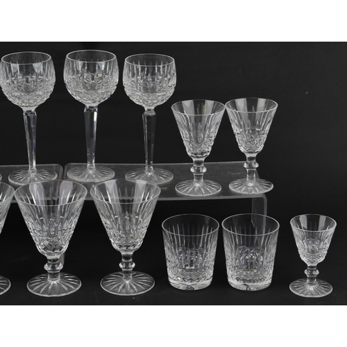 1314 - Waterford crystal glasses including four hock glasses and water glasses, the largest 8.5cm high