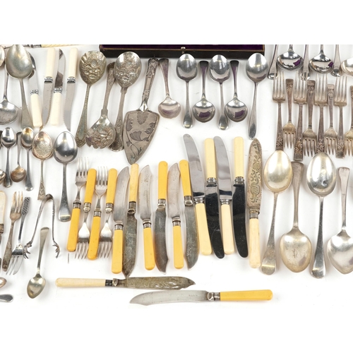 1339 - Silver plated, gold plated and stainless steel including flatware, some WMF, Walker & Hall teapot an... 