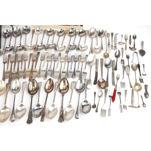 1339 - Silver plated, gold plated and stainless steel including flatware, some WMF, Walker & Hall teapot an... 