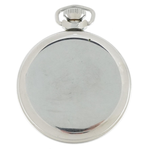 2157 - Ingersoll, gentlemen's Ingersoll Triumph open face pocket watch, 51mm in diameter