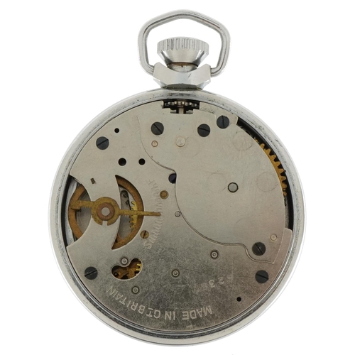 2157 - Ingersoll, gentlemen's Ingersoll Triumph open face pocket watch, 51mm in diameter