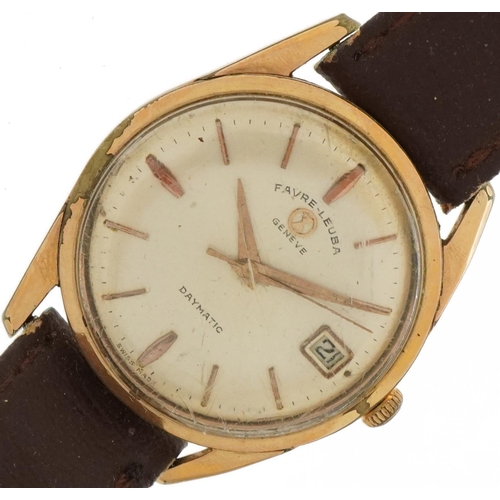 Favre Leuba, gentlemen's gold plated and stainless steel Favre