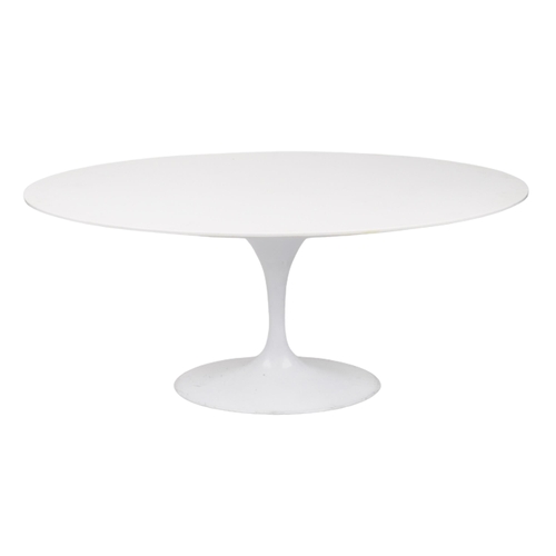 1052 - Eero Saarinen design contemporary tulip dining table, 75cm H x 170cm W x 110cm D