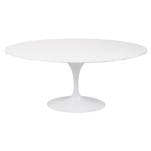 1052 - Eero Saarinen design contemporary tulip dining table, 75cm H x 170cm W x 110cm D