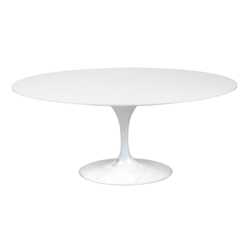 1051 - Eero Saarinen design contemporary tulip dining table, 75cm H x 170cm W x 110cm D