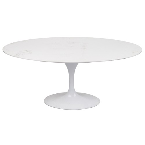 1048 - Eero Saarinen design contemporary tulip dining table, 75cm H x 170cm W x 110cm D