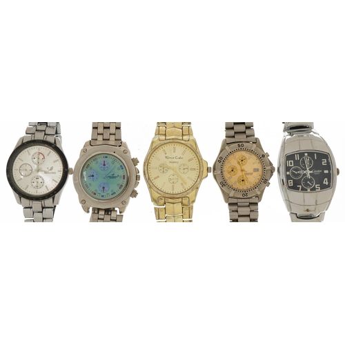 2588 - Five gentlemen's wristwatches including Thomas Calvi, Oriando and Cawelon