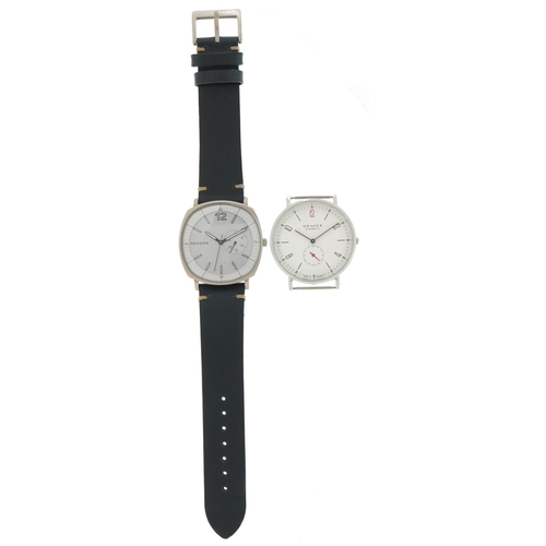 2590 - *WITHDRAWN* Two gentlemen's wristwatches comprising Skagen SKW6255 and Nomos Glashutte 6380