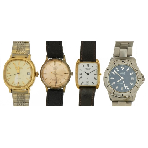 2604 - Four vintage and later gentlemen's wristwatches comprising Mudu, Sekonda, Fortunoff Edition and Loru... 