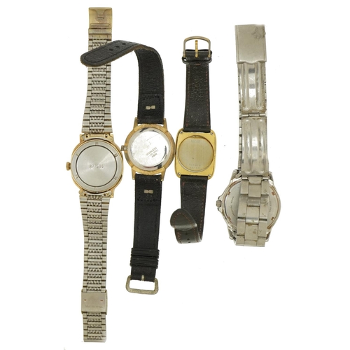 2604 - Four vintage and later gentlemen's wristwatches comprising Mudu, Sekonda, Fortunoff Edition and Loru... 