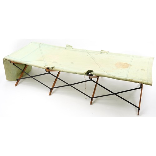 682 - Military interest folding campaign bed