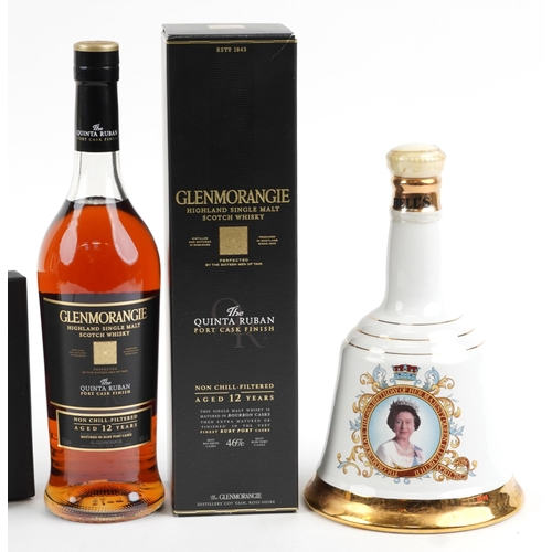 2242 - Whisky comprising a bottle of Glenmorangie Single Malt Quinta Ruban Port Cask Finished Aged 12 Years... 