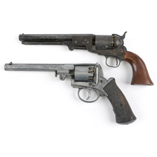 1448 - Two decorative model revolvers, one impressed Adams Patent 5858, the other impressed Made in Japan, ... 