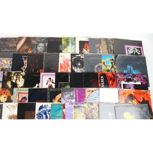 1037 - Good collection of predominantly heavy metal vinyl LP records and 45rpms including The Cramps, The S... 