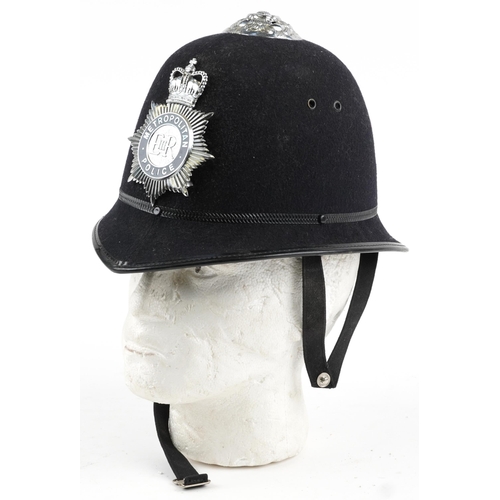 1403 - Elizabeth II Metropolitan Police Cromwell helmet with badge