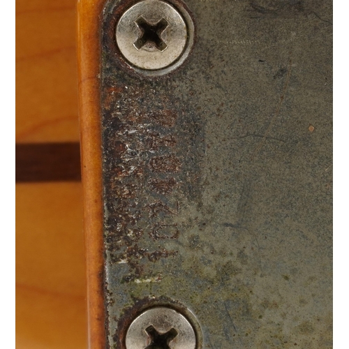 1003 - Vintage six string electric guitar bearing a Fender Telecaster label and Tokai bridge, serial number... 