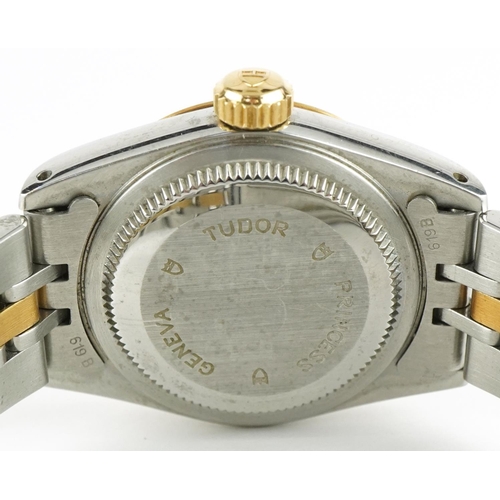 19 - Tudor, ladies Tudor Princess Date self winding wristwatch 24mm in diameter