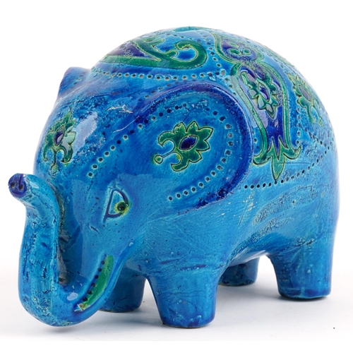 Bitossi, 1970s Italian money box in the form of an elephant, 22cm in length