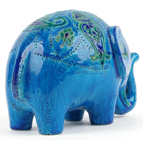 13 - Bitossi, 1970s Italian money box in the form of an elephant, 22cm in length