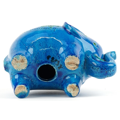 13 - Bitossi, 1970s Italian money box in the form of an elephant, 22cm in length