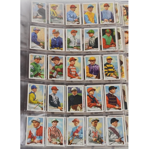 1667 - Large collection of cigarette cards, some arranged in albums, including John Players & Sons, Western... 