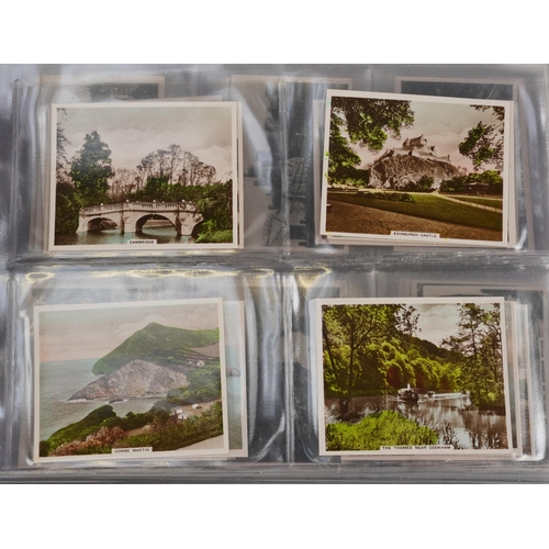 1667 - Large collection of cigarette cards, some arranged in albums, including John Players & Sons, Western... 