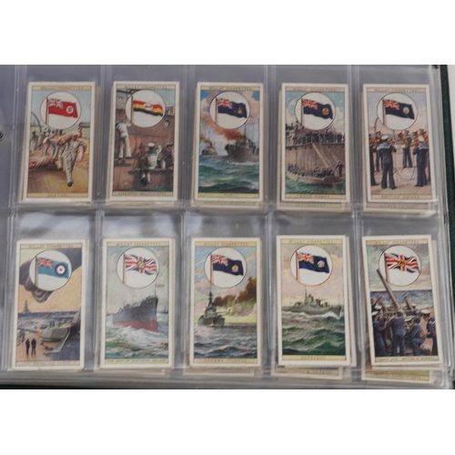 1667 - Large collection of cigarette cards, some arranged in albums, including John Players & Sons, Western... 