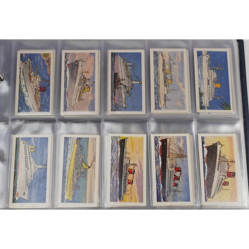 1667 - Large collection of cigarette cards, some arranged in albums, including John Players & Sons, Western... 