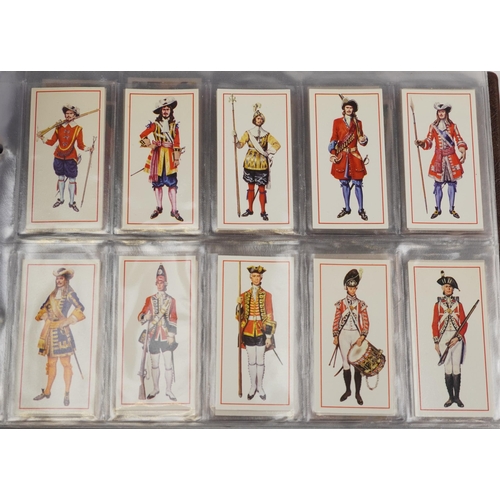 1667 - Large collection of cigarette cards, some arranged in albums, including John Players & Sons, Western... 