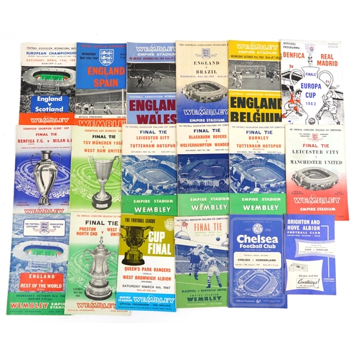 1691 - Sporting interest 1960s and later football programmes, predominantly Wembley, some finals, including... 