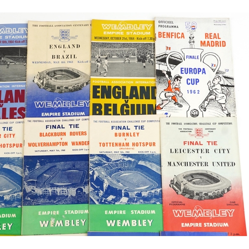 1691 - Sporting interest 1960s and later football programmes, predominantly Wembley, some finals, including... 