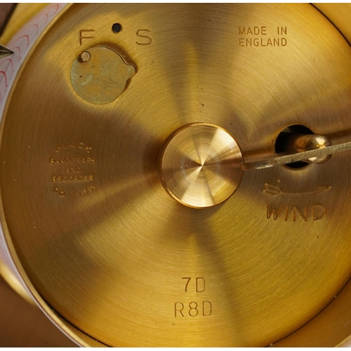 377 - Committee of London barograph housed in a glazed oak case with bevelled glass and base drawer, 22.5c... 