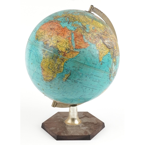 2556 - 1970s Danish Scan table globe, 41.5cm high