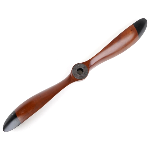 1463 - Aviation interest hardwood propeller, 99cm in length