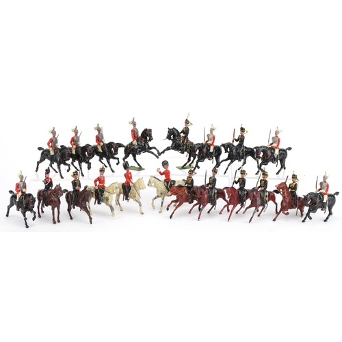 1118 - Collection of Britains hand painted lead soldiers on horseback including Golden Jubilee 4th Queen's ... 