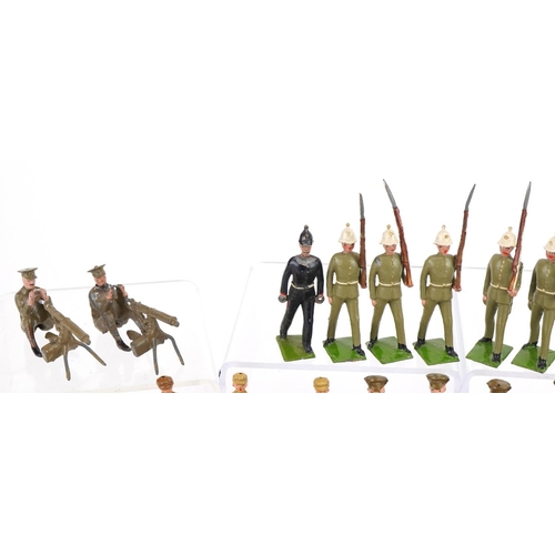 1115 - Britains and other hand painted lead soldiers including Royal Army Medical Corps and Army Gunners, w... 