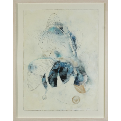 2099 - Creative Study, abstract composition, mixed media on paper, framed and glazed, 76cm x 56cm excluding... 