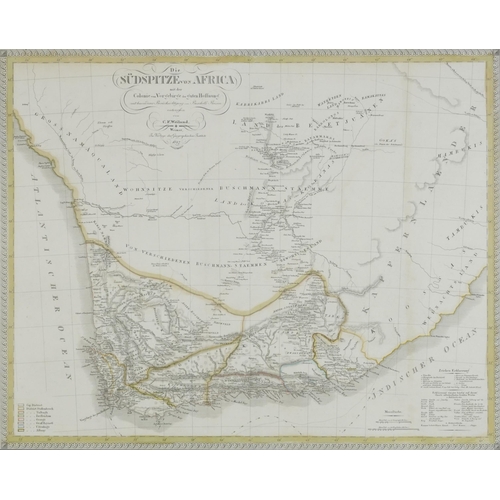 1664 - Die Sudspitze von Africa, early 19th century hand coloured map, Jonathon Potter Antique Maps details... 