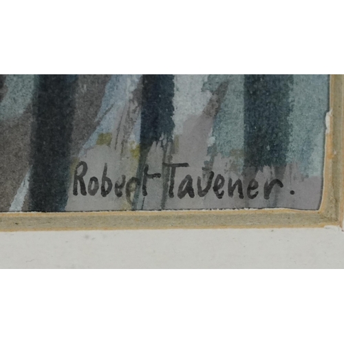 2008 - Robert Taverner - Old Oak near Alfriston Sussex, watercolour, inscribed verso, mounted, framed and g... 