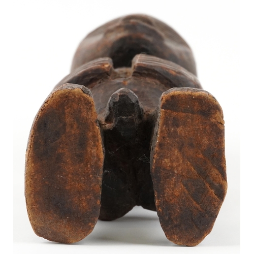 409 - African tribal interest Kavango lacquered carved wood fertility figure from Andara Mission, Caprivi ... 