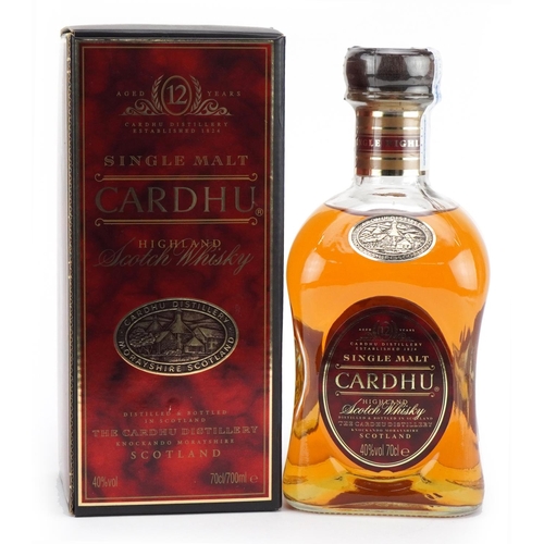 2239 - Bottle of Cardhu Single Malt Highland whisky aged 12 years with box