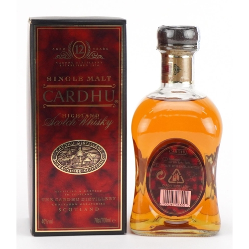 2239 - Bottle of Cardhu Single Malt Highland whisky aged 12 years with box