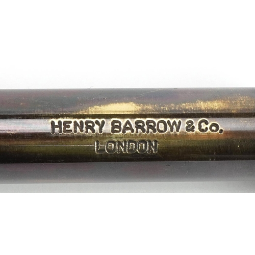 2597 - Railwayana interest three draw brass telescope commemorating The Flying Scotsman, 15cm in length whe... 